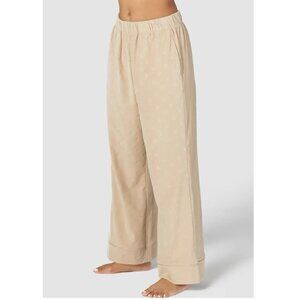 Lounge Luxury Embossed Pajama Trousers in "Mink"